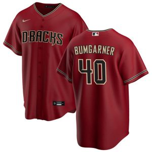 Men Arizona Diamondbacks #40 Madison Bumgarner Red Cool Base Stitched Baseball Jersey