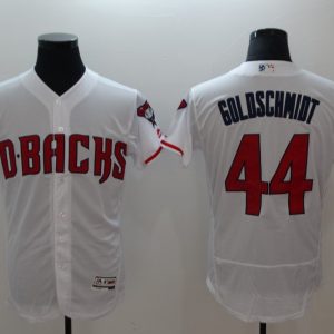 Men Arizona Diamondbacks #44 Paul Goldschmidt White Flexbase Stitched MLB Jersey