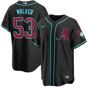 Men Arizona Diamondbacks #53 Christian Walker Black 2024 Cool Base Stitched Baseball Jersey