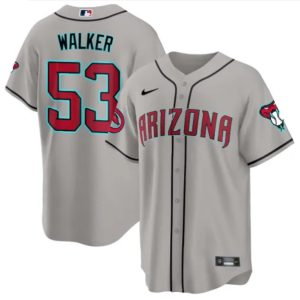 Men Arizona Diamondbacks #53 Christian Walker Gray 2024 Cool Base Stitched Baseball Jersey