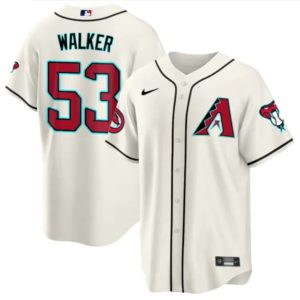 Men Arizona Diamondbacks #53 Christian Walker White 2024 Cool Base Stitched Baseball Jersey