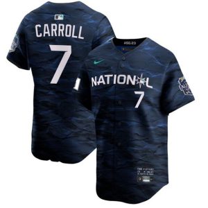 Men Arizona Diamondbacks #7 Corbin Carroll 2023 All-star Royal Stitched Baseball Jersey