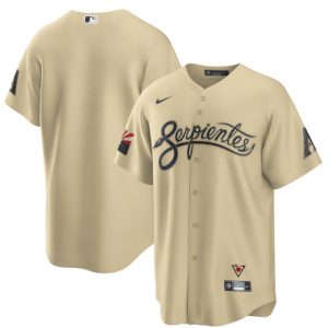 Men Arizona Diamondbacks Blank 2021 Gold City Connect Cool Base Stitched MLB Jersey