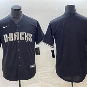 Men Arizona Diamondbacks Blank Black Cool Base Stitched Baseball Jersey