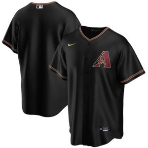 Men Arizona Diamondbacks Blank Black Cool Base Stitched MLB Jersey