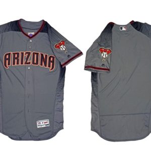 Men Arizona Diamondbacks Blank Gray Flex Base Stitched Jersey