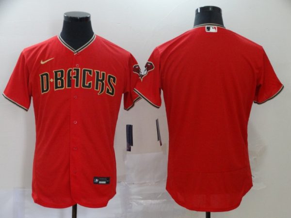 Men Arizona Diamondbacks Red Flex Base Stitched MLB Jersey