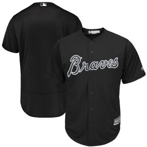 Men Atlanta Braves Majestic Black 2019 Players' Weekend Team Stitched MLB Jersey