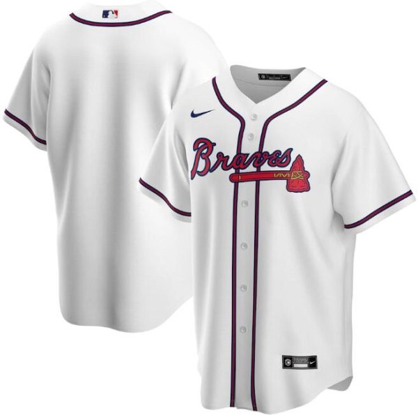 Men Atlanta Braves White Cool Base Stitched MLB Jersey