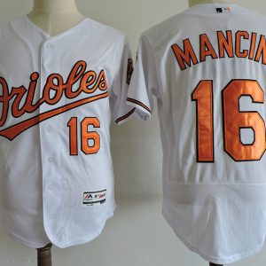 Men Baltimore Orioles #16 Trey Mancini White Elite Stitched MLB Jersey