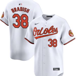 Men Baltimore Orioles #38 Kyle Bradish White 2024 Home Limited Cool BaseStitched Baseball Jersey