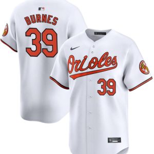 Men Baltimore Orioles #39 Corbin Burnes White 2024 Home Limited Cool Base Stitched Baseball Jersey