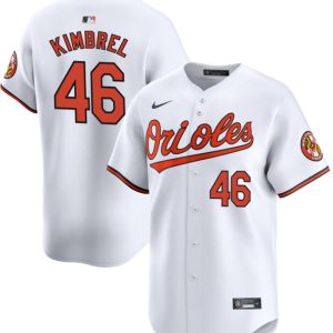 Men Baltimore Orioles #46 Craig Kimbrel White 2024 Home Limited Cool Base Stitched Baseball Jersey