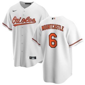 Men Baltimore Orioles #6 Ryan Mountcastle White Cool Base Stitched Jersey