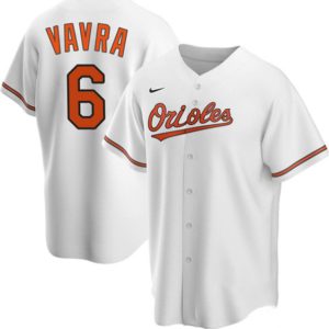 Men Baltimore Orioles #6 Terrin Vavra White Cool Base Stitched Jersey