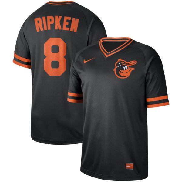 Men Baltimore Orioles #8 Cal Ripken Jr Navy Cooperstown Collection Legend Stitched MLB Jersey