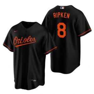 Men Baltimore Orioles #8 Cal Ripken Jr. Black Cool Base Stitched MLB Jersey