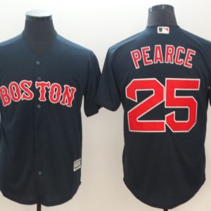 Men Boston Red Sox #25 Steve Pearce Majestic Navy Cool Base Player Stitched MLB Jersey