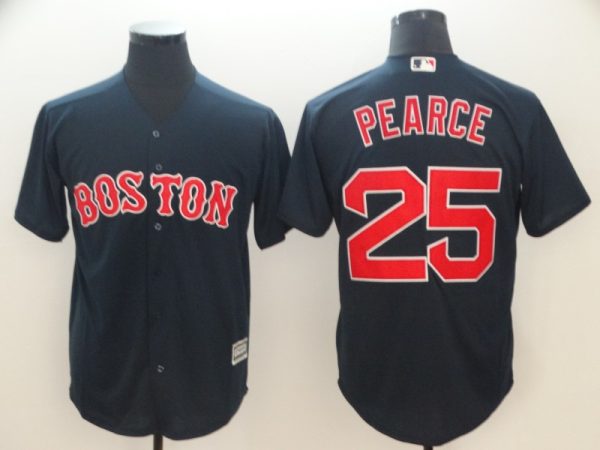 Men Boston Red Sox #25 Steve Pearce Majestic Navy Cool Base Player Stitched MLB Jersey