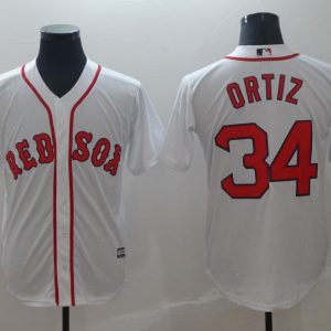 Men Boston Red Sox #34 David Ortiz Red Cool Base Stitched MLB Jersey