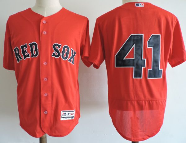 Men Boston Red Sox #41 Chris Sale Red Elite Stitched MLB Jersey