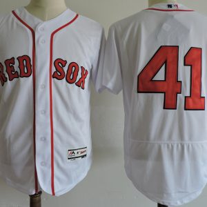 Men Boston Red Sox #41 Chris Sale White Cool Base Stitched MLB Jersey