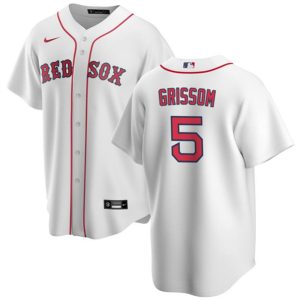 Men Boston Red Sox #5 Vaughn Grissom White Cool Base Stitched Baseball Jersey