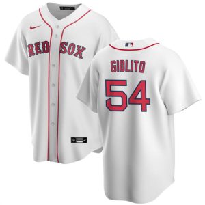 Men Boston Red Sox #54 Lucas Giolito White Cool Base Stitched Baseball Jersey