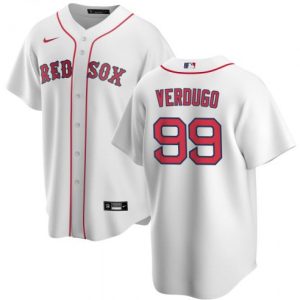 Men Boston Red Sox #99 Alex Verdugo 2020 White Cool Base Stitched MLB Jersey