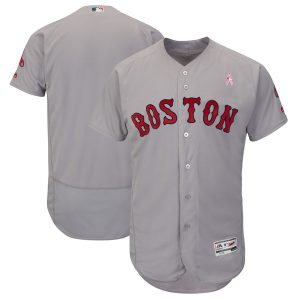 Men Boston Red Sox Gray 2018 Mother's Day Flexbase Stitched MLB Jersey