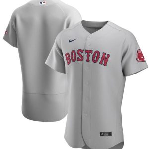 Men Boston Red Sox Grey Flex Base Stitched MLB Jersey