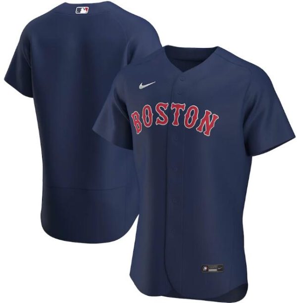 Men Boston Red Sox Navy Flex Base Stitched MLB Jersey