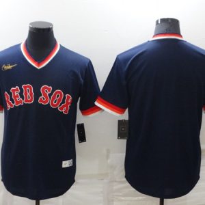 Men Boston Red Sox Navy Stitched Baseball Jersey