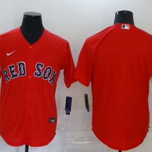 Men Boston Red Sox Red Cool Base Stitched MLB Jersey