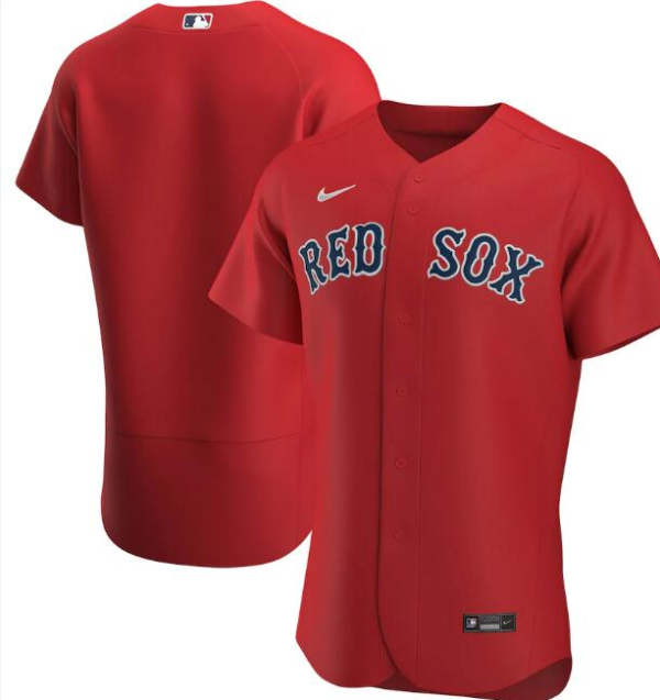 Men Boston Red Sox Red Flex Base Stitched MLB Jersey