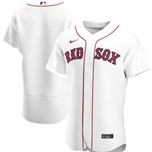 Men Boston Red Sox White Flex Base Stitched MLB Jersey