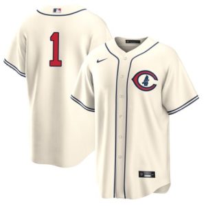 Men Chicago Cubs #1 Nick Madrigal 2022 Cream Field of Dreams Cool Base Stitched Baseball Jersey