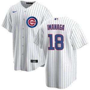 Men Chicago Cubs #18 Shota Imanaga White Cool Base Stitched Baseball Jersey