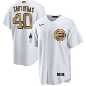 Men Chicago Cubs #40 Willson Contreras 2022 All-Star Cool Base Stitched Baseball Jersey