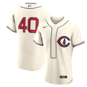 Men Chicago Cubs #40 Willson Contreras Cream 2022 Field of Dreams Stitched Baseball Jersey