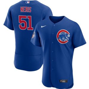 Men Chicago Cubs #51 HectorNeris Blue Flex Base Stitched Baseball Jersey