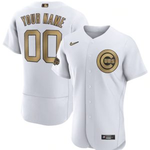 Men Chicago Cubs Active Player Custom White 2022 All-Star Flex Base Stitched MLB Jersey