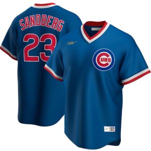 Men Chicago Cubs Blue #23 Ryne Sandberg 2020 New Cool Base Stitched MLB Jersey