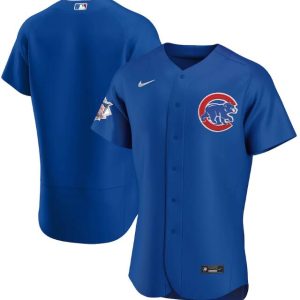 Men Chicago Cubs Blue Flex Base Stitched MLB Jersey