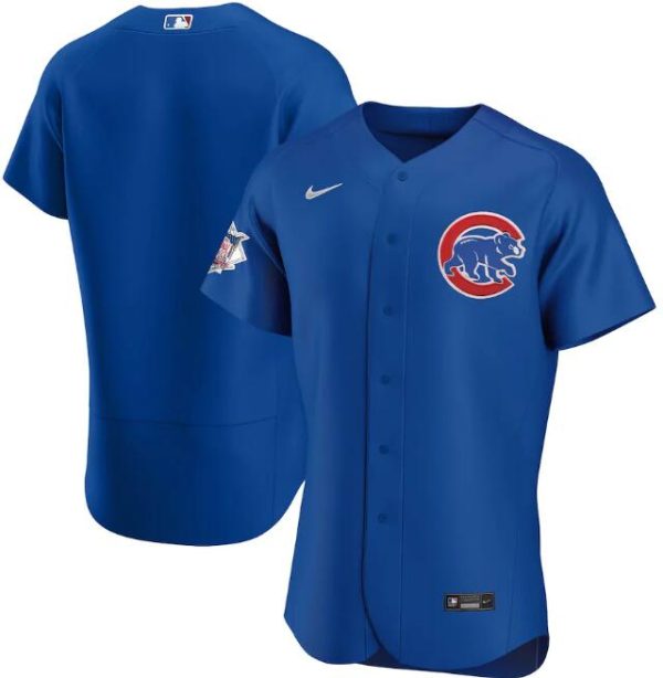 Men Chicago Cubs Blue Flex Base Stitched MLB Jersey