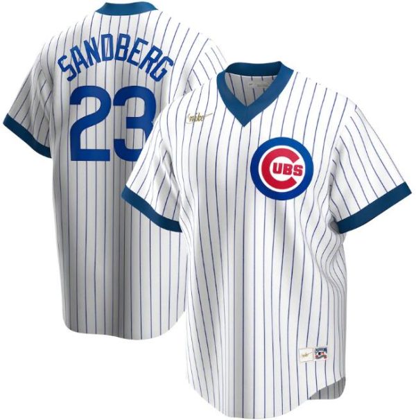 Men Chicago Cubs White #23 Ryne Sandberg 2020 New Cool Base Stitched MLB Jersey