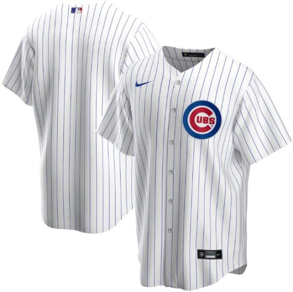 Men Chicago Cubs White Cool Base Stitched MLB Jersey