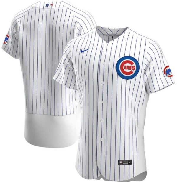 Men Chicago Cubs White Flex Base Stitched MLB Jersey