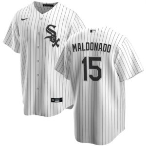 Men Chicago White Sox #15 Martin Maldonado White Cool Base Stitched Jersey