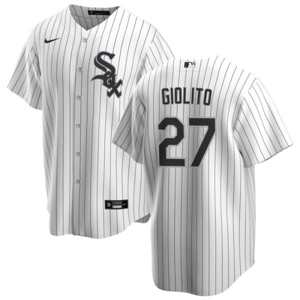 Men Chicago White Sox #27 Lucas Giolito White Cool Base Stitched Jersey